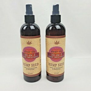 2X Hemp Seed 10-IN-1 Hair Treatment Leave-in Conditioner With Hemp oil 12oz